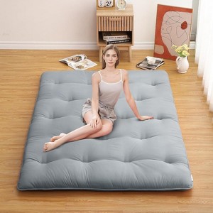 Nasitip Futon Mattress, Japanese Floor Mattress Floor Mat, Foldable Tatami Mattress Roll Up Floor Bed Mattress for House Guest Camping Dorm - 1 of 4