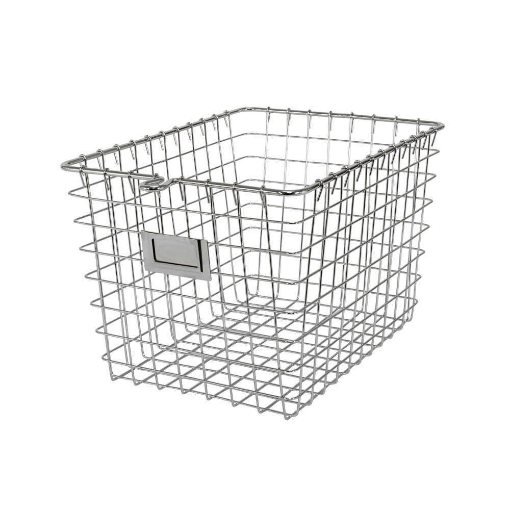 Photos - Other interior and decor Spectrum Diversified Small Storage Basket Silver