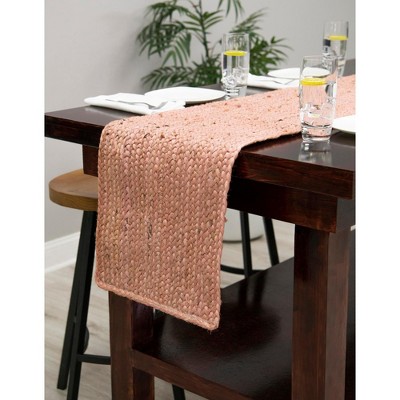 Unique Loom Braided Jute Dhaka Solid Indoor Braided Area Rug