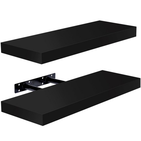 2 Pack 16 Inch Sorbus Coastal Rectangle Floating Shelves - For Home ...