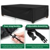 GARPROVM 124"L Large Outdoor Furniture Set Covers Waterproof For 10-12 Seats Weather-Resistant - 3 of 4