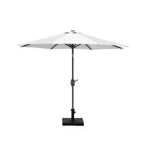 WestinTrends 9 Ft Outdoor Patio Market Table Umbrella with Square Concrete Base - 1 of 4