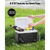 VEVOR Portable Cooler, 8.5 QT Hard Cooler with Ice Retention and Heavy-Duty Handles, Lightweight Rigid Material Insulated Portable Cooler, Black - 3 of 4