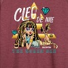 Women's - Monster High - Cleo De Nile Lightweight French Terry Wide Neck Long Sleeve Shirt - 2 of 4