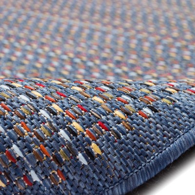 Denim Flat Woven Rectangular Indoor/Outdoor Rug 5' x 7'