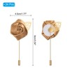 Unique Bargains Pocket Handmade Flower Lapel Pin Boutonnieres for Wedding party 24 Pcs - 2 of 4