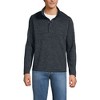 Lands' End Men's Sweater Fleece Snap Neck Pullover Jacket - 2 of 3