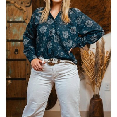 Women's Bandana Blouse - TASHA POLIZZI