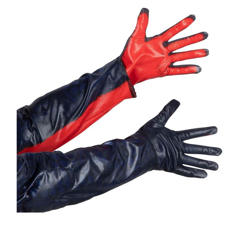 HalloweenCostumes.com One Size Fits Most Boy  Miles Morales Child Gloves., Black/Red, 3 of 8