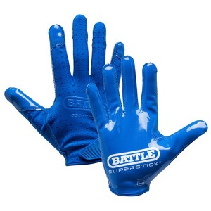 Battle Sports Adult Doom Speed Receiver Football Glove - Royal - 1 of 2