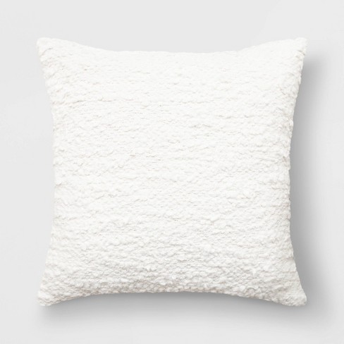 Woven Cotton Textured Square Throw Pillow - Threshold™ - image 1 of 4