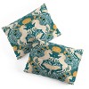 Deny Designs Twin/Twin Extra Long Avenie Unicorn Damas Comforter and Pillow Sham Turquoise Gold: Abstract Design, Machine Washable - 2 of 3