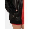 Women's Vegan Leather Biker Jacket - mono b - 4 of 4