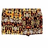 Women's Wo's Animal Print A Line With Faux Leather Trim Zippers Mini Skirt - Pure Hype - 2 of 3