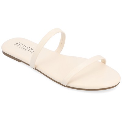 Journee Collection Womens Adyrae Slide Flat Sandals