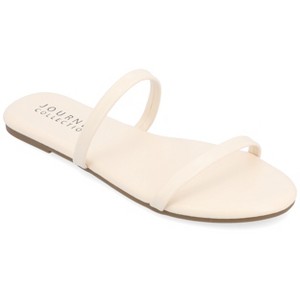 Journee Collection Womens Adyrae Slide Flat Sandals - 1 of 4