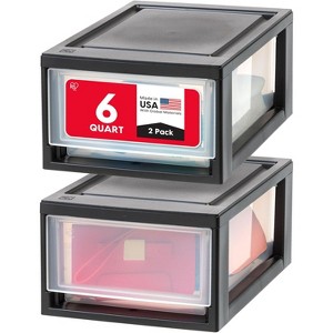 IRIS USA 6 Qt Plastic Drawer - 1 of 4