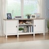 Cottage Road TV Stand for TVs up to 65" with Doors Soft White - Sauder: Modern Media Console, Laminate Surface - 2 of 4