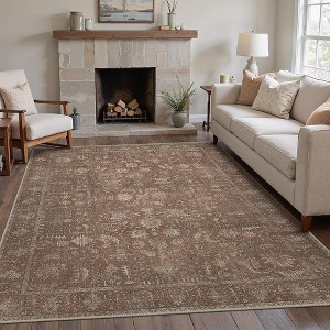Abynow Medallion Distressed Persian Indoor Area Rug - 1 of 4