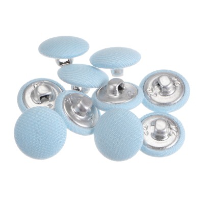 Unique Bargains Round Metal Sewing Cloth Covered Button 10 Pcs