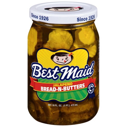 Best Maid Jalapeno Bread Butter Pickles 16oz Target