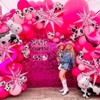 PartyWoo Foil Balloons Pink Starburst Point 42 Inch 2 pcs - 3 of 4