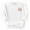 Embroidered Be Thankful Leaves - Women's Garment Dyed Graphic Sweatshirt - 2 of 4