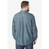 Boulder Creek by KingSize Men's Big & Tall Long Sleeve Denim And Twill Shirt - 3 of 4