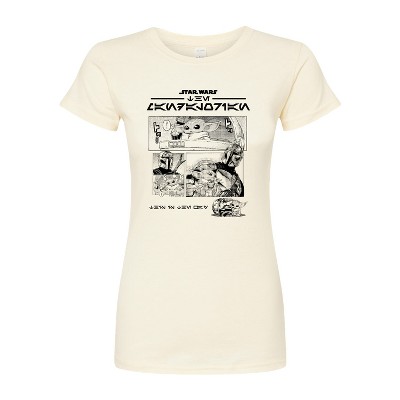 Women's - Star Wars - The Mandalorian Mando Manga Fitted Graphic T-Shirt