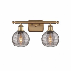 Athens Deco Swirl - 2 Light Bath Vanity In Industrial Style-11 Inches Tall and 16 Inches Wide - 1 of 1
