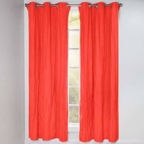 50 X84 Blackout Grommet Curtain Panels Sunset Orange Crayola