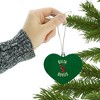 Mississippi Valley State University Delta Devils Logo Heart Love Wood Christmas Tree Holiday Ornament - 3 of 3