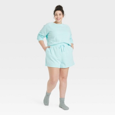 Women's Boxer Pajama Shorts - Colsie™ Green Xs : Target