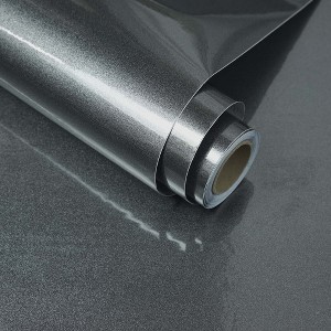 Twinkle Glitter Light Black Vinyl Peel and Stick Wallpaper Roll Self-Adhesive Glossy Contact Paper (Covers 36 sq. ft.) - 1 of 4