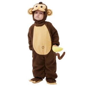 Joyfy Toddlers' Halloween Monkey Costume, Infant Baby Monkey Costumes for Halloween Cosplay - 1 of 4