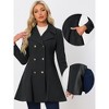 INSPIRE CHIC Women's Winter Long Lapel Collar Double Breast Coats - 2 of 4