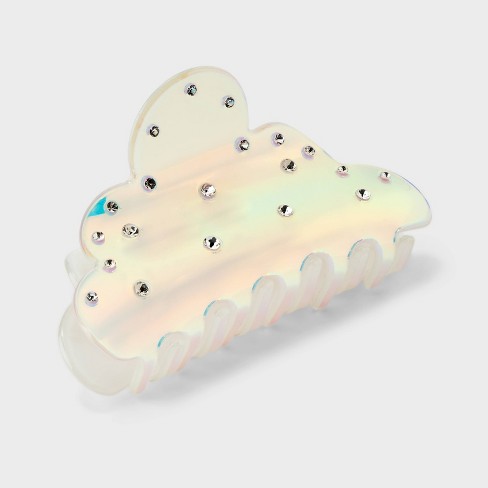 Rhinestone Cloud Claw Hair Clip - A New Day™ Iridescent : Target