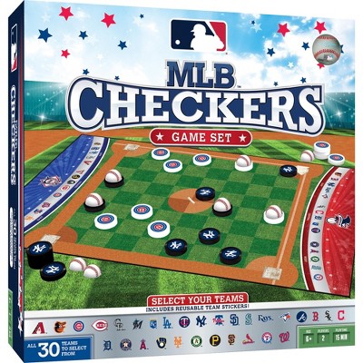MasterPieces Officially licensed MLB Los Angeles Dodgers Checkers Board  Game for Families and Kids ages 6 and Up 