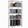 APRILSOUL 13.7" D x 23.6" W x 62.4" H 1250 lbs Steel Heavy Duty 5-Tier Utility Shelving Unit Steel Organizer Wire Rack  in Chrome - 4 of 4