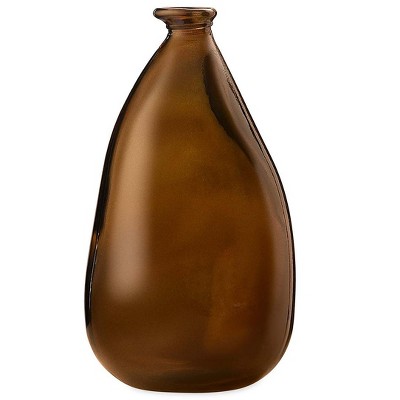 VivaTerra Oblong Recycled Glass Balloon Vase, 14"