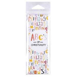 Dicksons BKM-3206 Abc's of Christianity White, Yellow, and Red 5.25 x 1.75 Paper Alphabet Themed Encouraging Bookmark, Pack of 12 - 1 of 3