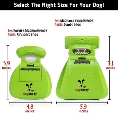 DogBuddy Medium Kiwi Portable Pooper Scooper with Bag Attachment