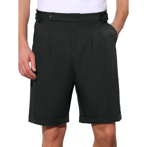 INSPIRE CHIC Men's Summer Pleated Front Business Dress Chino Shorts - 1 of 4