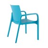 Alissa 2pk Stackable Outdoor Arm Chairs - Lagoon
 - image 3 of 4