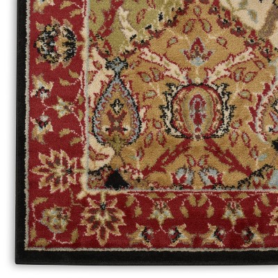 Nourison Modesto Multicolor Round Synthetic Area Rug