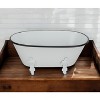 HomeRoots Jumbo White Bathtub Decorative Sculpture - 2 of 4