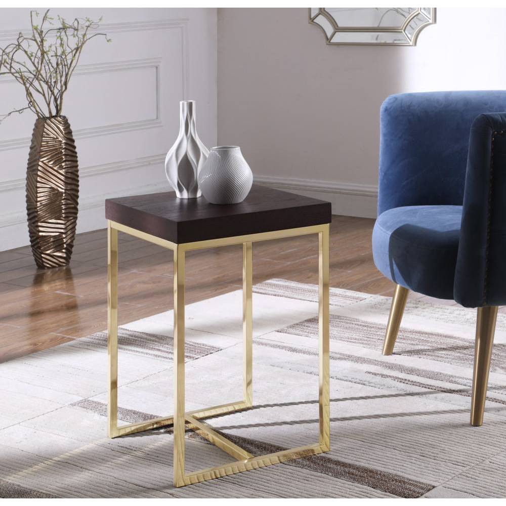 Lame Side Table Espresso - Chic Home Design was $169.99 now $101.99 (40.0% off)