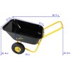 Lyngins Foldable Garden Cart,10" Wheel Collapsible Wagon with Oxford Cloth Bag, Lightweight Yard Wheelbarrow for Gardening & Hauling - 4 of 4