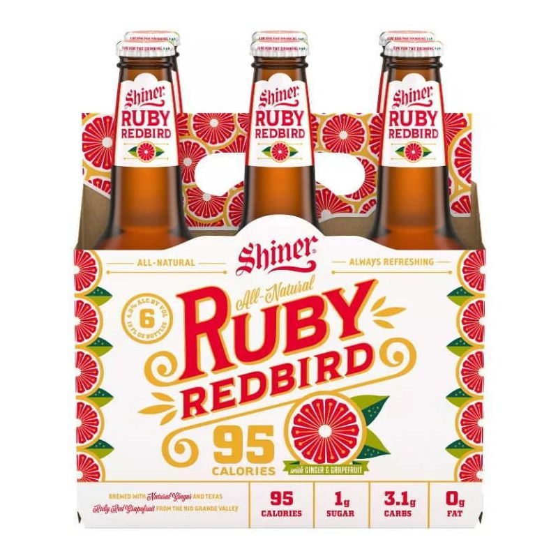 Shiner Ruby Redbird Grapefruit Beer - 6pk/12 fl oz Bottles, 4 of 9