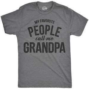 Mens My Favorite People Call Me Grandpa T Shirt Funny Fathers Day Tee For Guys - Crazy Dog Men's T Shirt - 1 of 4